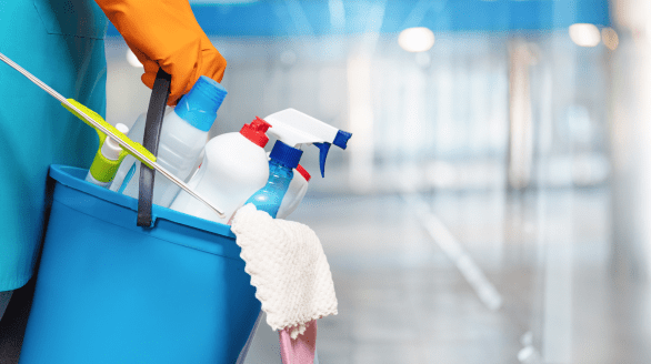 Facility manager in Bangalore providing professional housekeeping and cleaning services with modern tools and supplies.